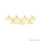 Christmas Tree Round Shape Laser Finding Gold Plated 13x16mm Charm For Bracelets & Pendants
